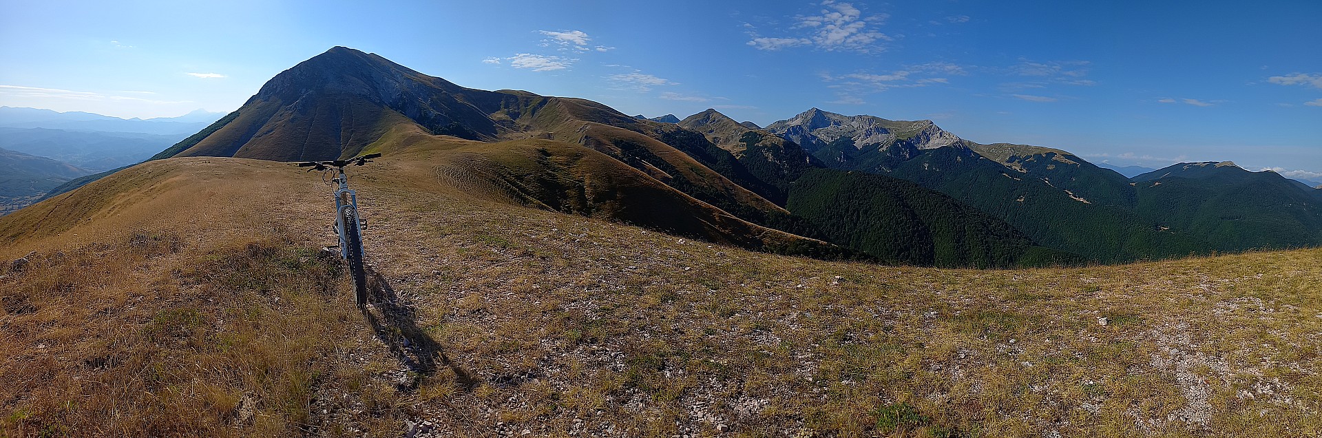 Parcours sur les crêtes herbeuses