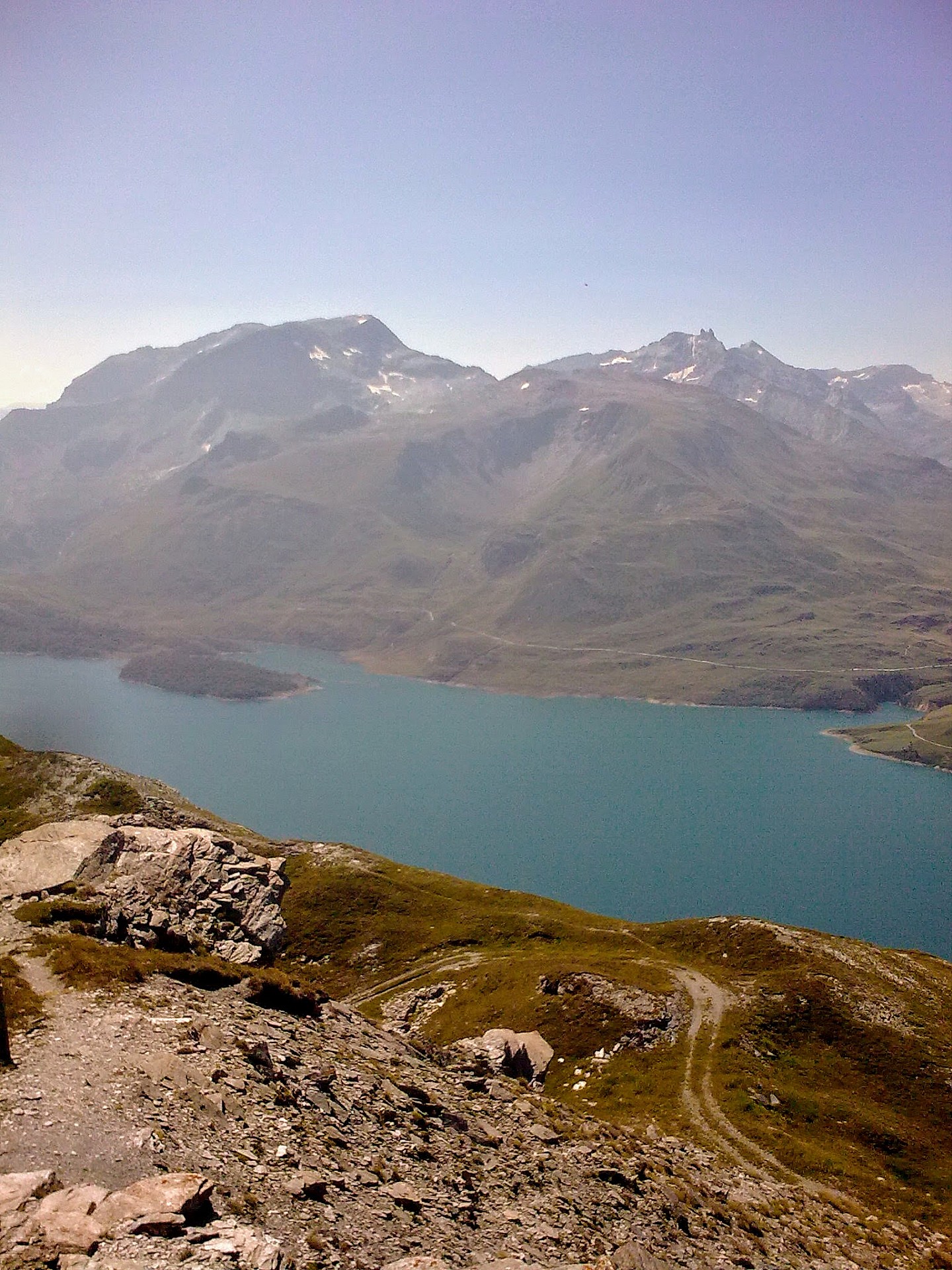 Piste de départ vu du sommet de l'Ouillon des Arcellins