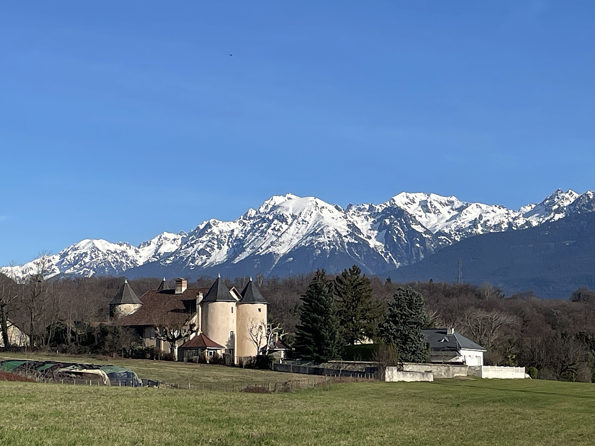 Vue depuis la piste ...