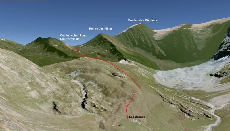 Le versant E permet de descendre sur le refuge Mario Bezzi - Valgrisenche (Val d'Aoste)