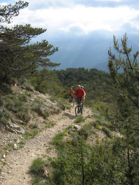 Au col de Cour : Du single.