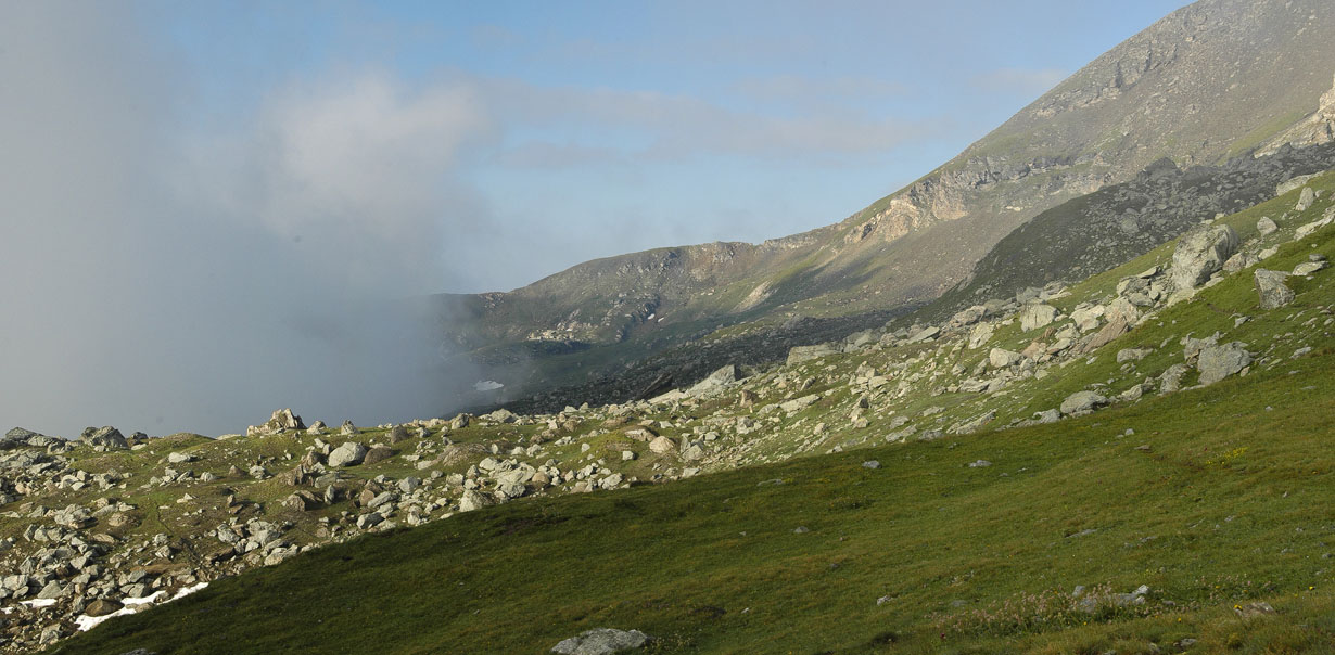 Val Clarea : Passo Clopaca en vue
