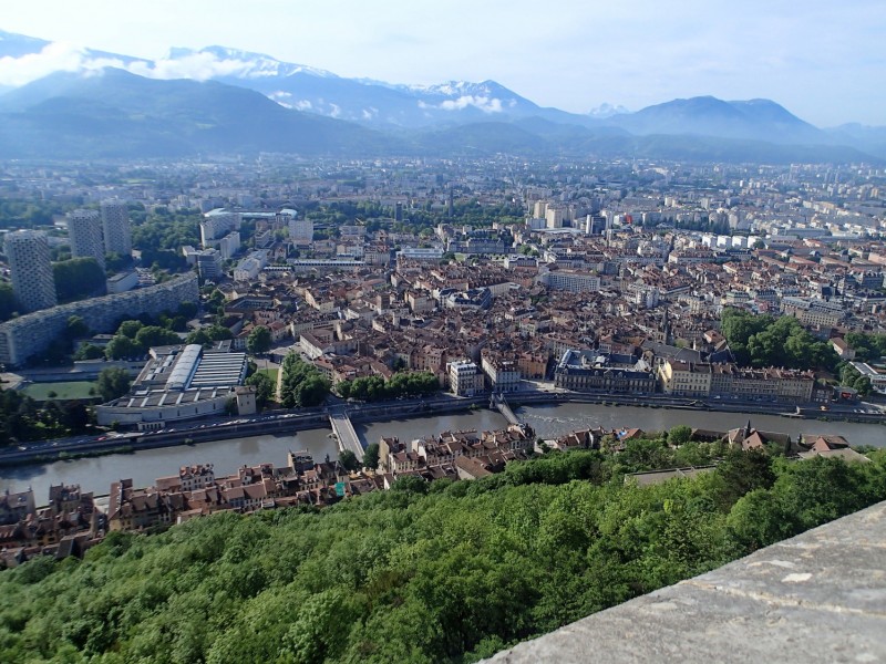 Sous la Bastille : On se lasse pas de la vue sur Grenoble