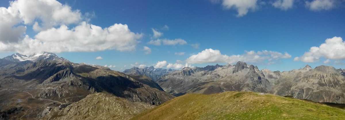 pano : sommet vers le sud