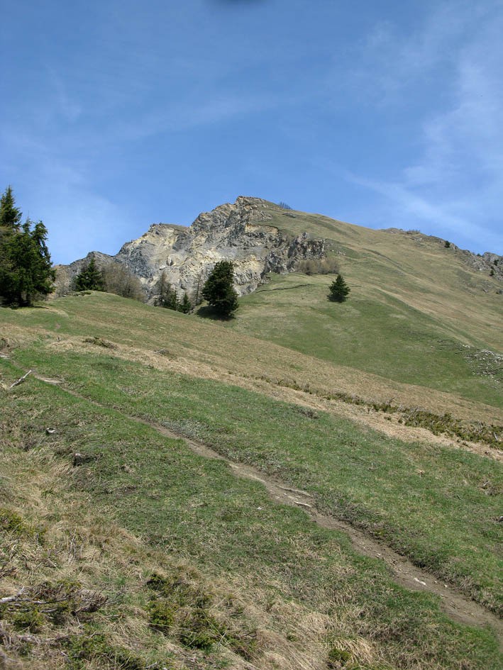 La partie haute de Bella Plane à la crête de la Marlène