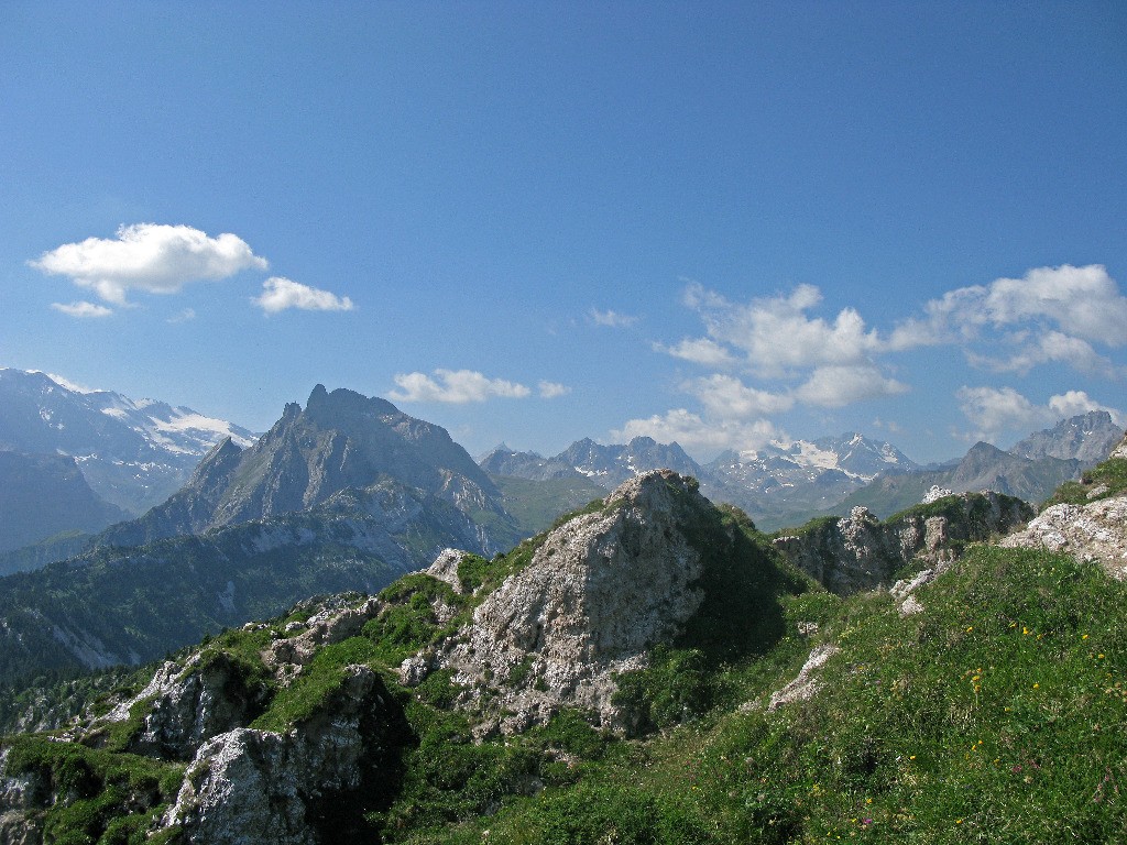 Panorama du sommet de la dent du Villard