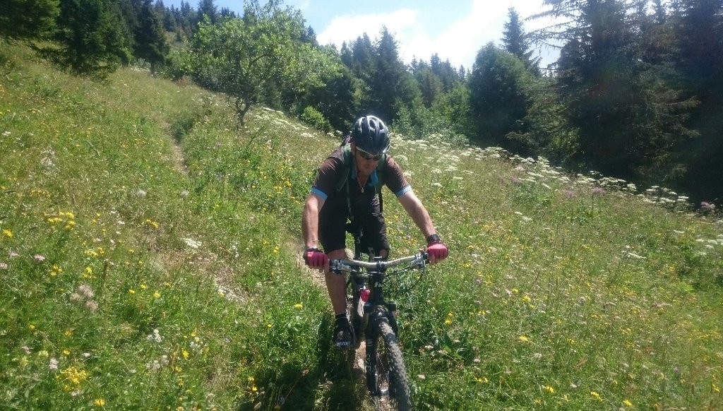 début du sentier vers Romme