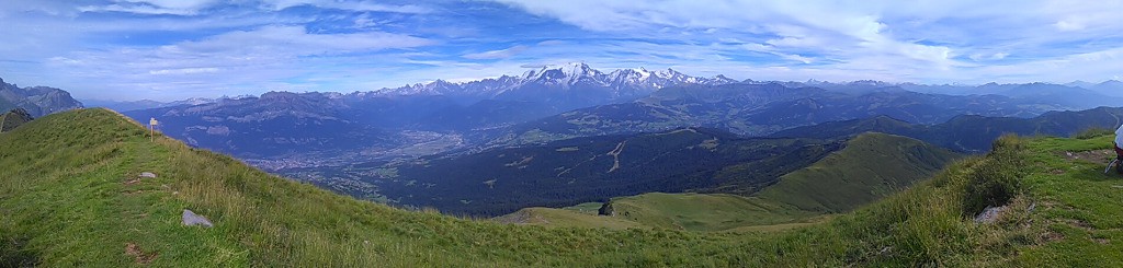 Du sommet coté Mont Blanc
