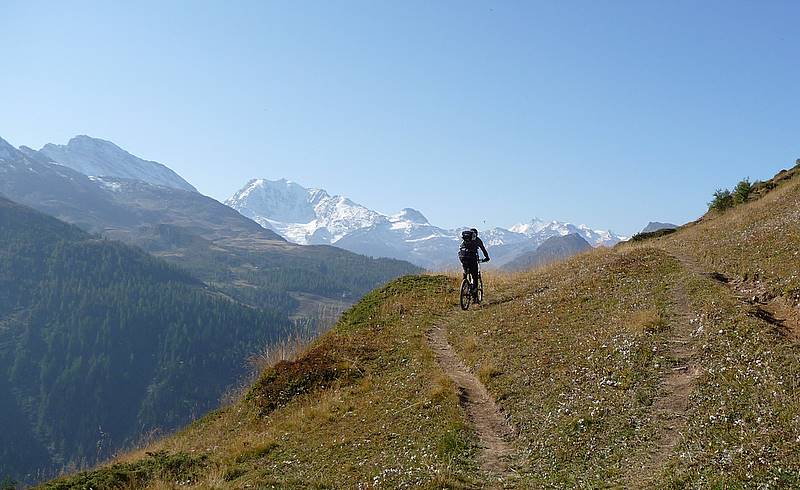 Fletschhorn : Montée au dessus de Stafel