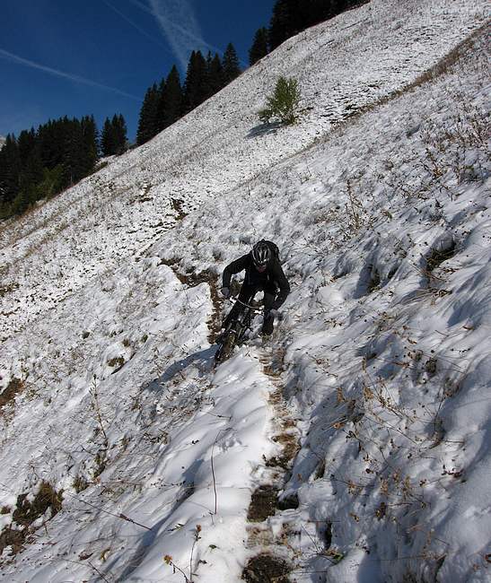 Parc du Mouton : Bon quand même la neige ça glisse parfois...