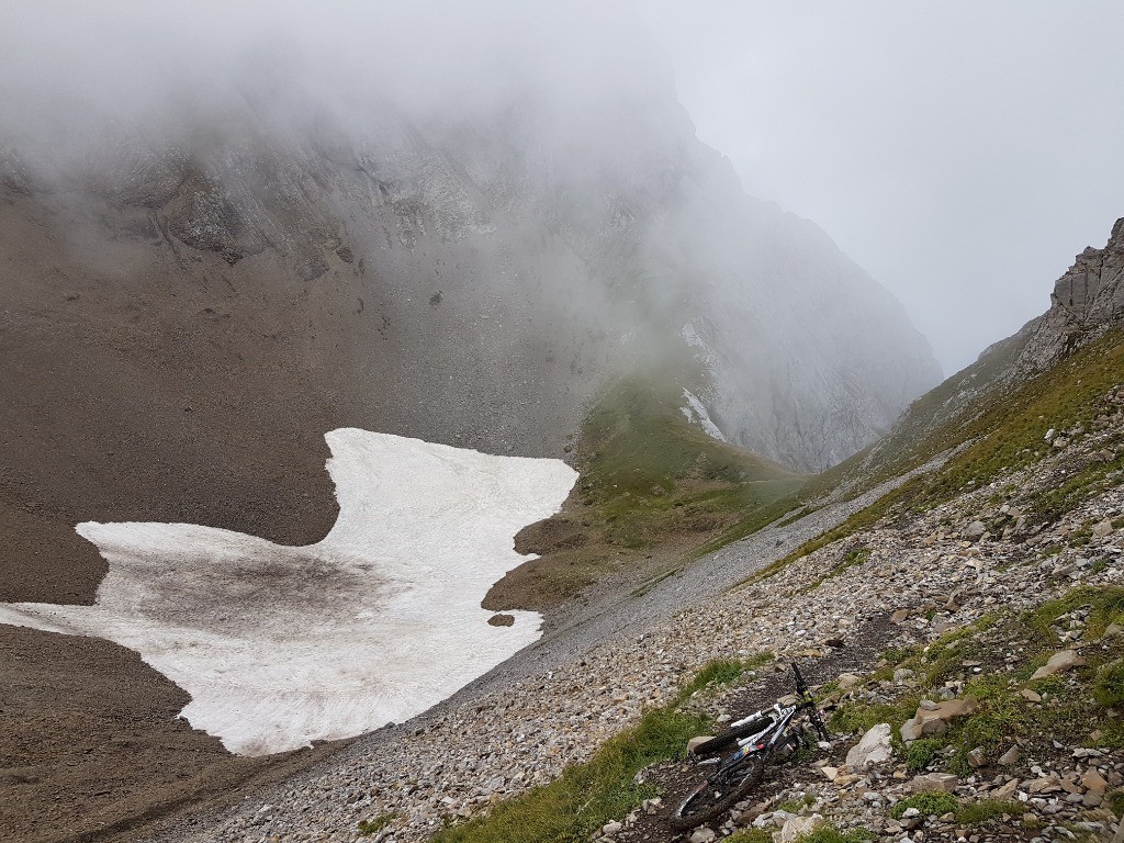 Descente dans la cuvette, il faut faire tout doux.