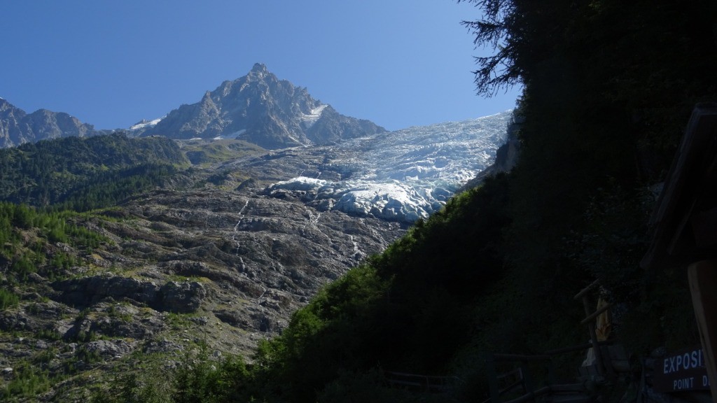 Glacier des Bossons depuis le chalet des Bossons
