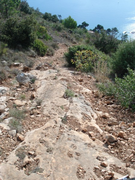 #24 Dalle : L Dalle : L'adhérence était bonne 100 % sur le VTT ici