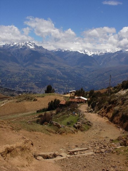 chemin : Début du chemin de la descente, il n'y a qu'a lacher les freins...