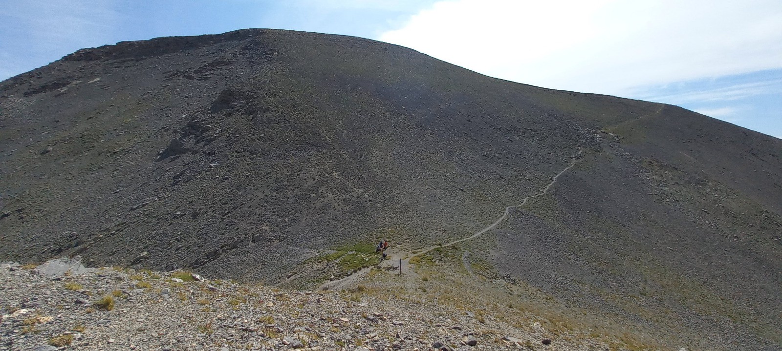 Vue plongeante sur le Col
