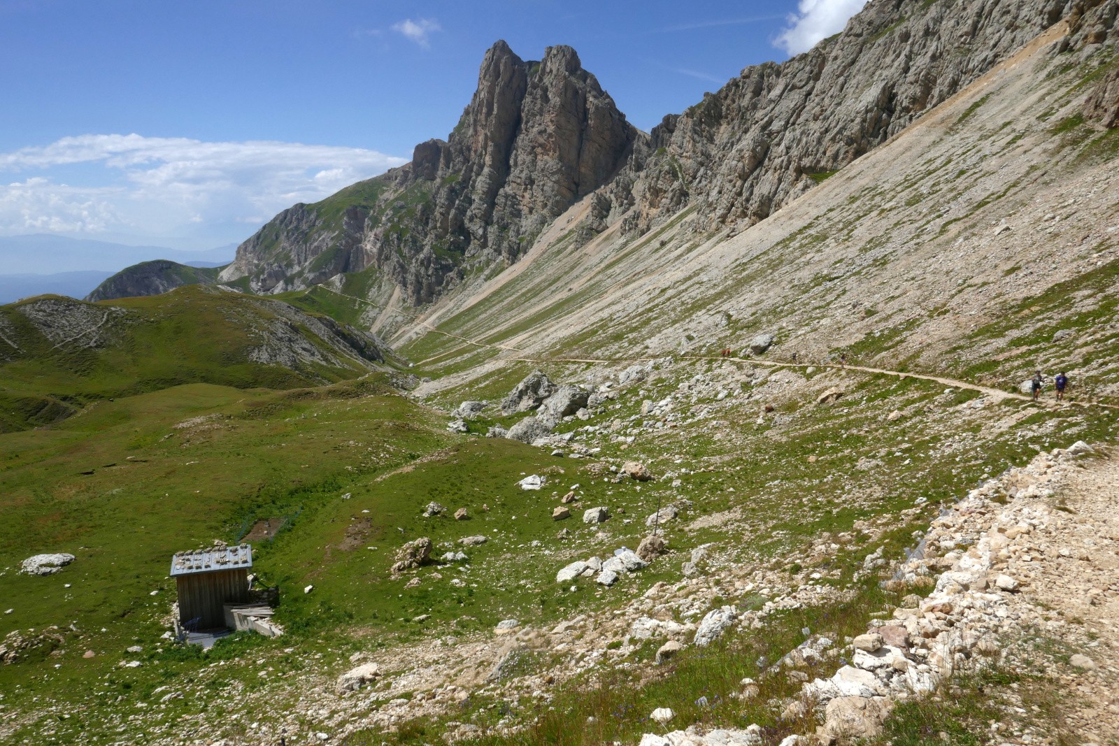 Du refuge Tierser Alp vers le refuge Bolzano 
