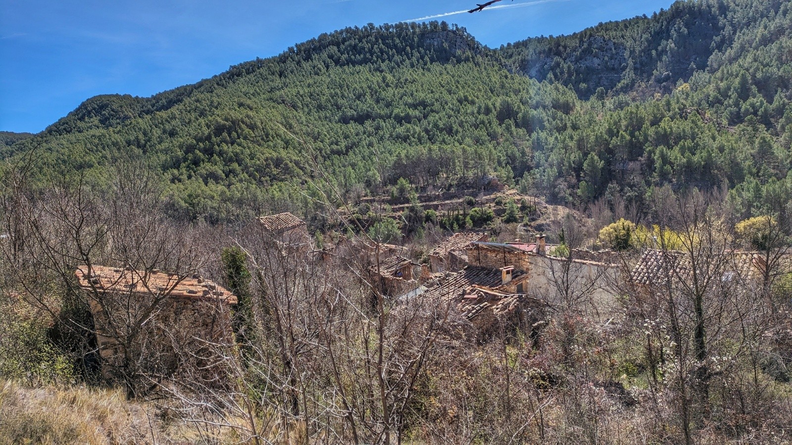 pas toutes en ruines car habités 