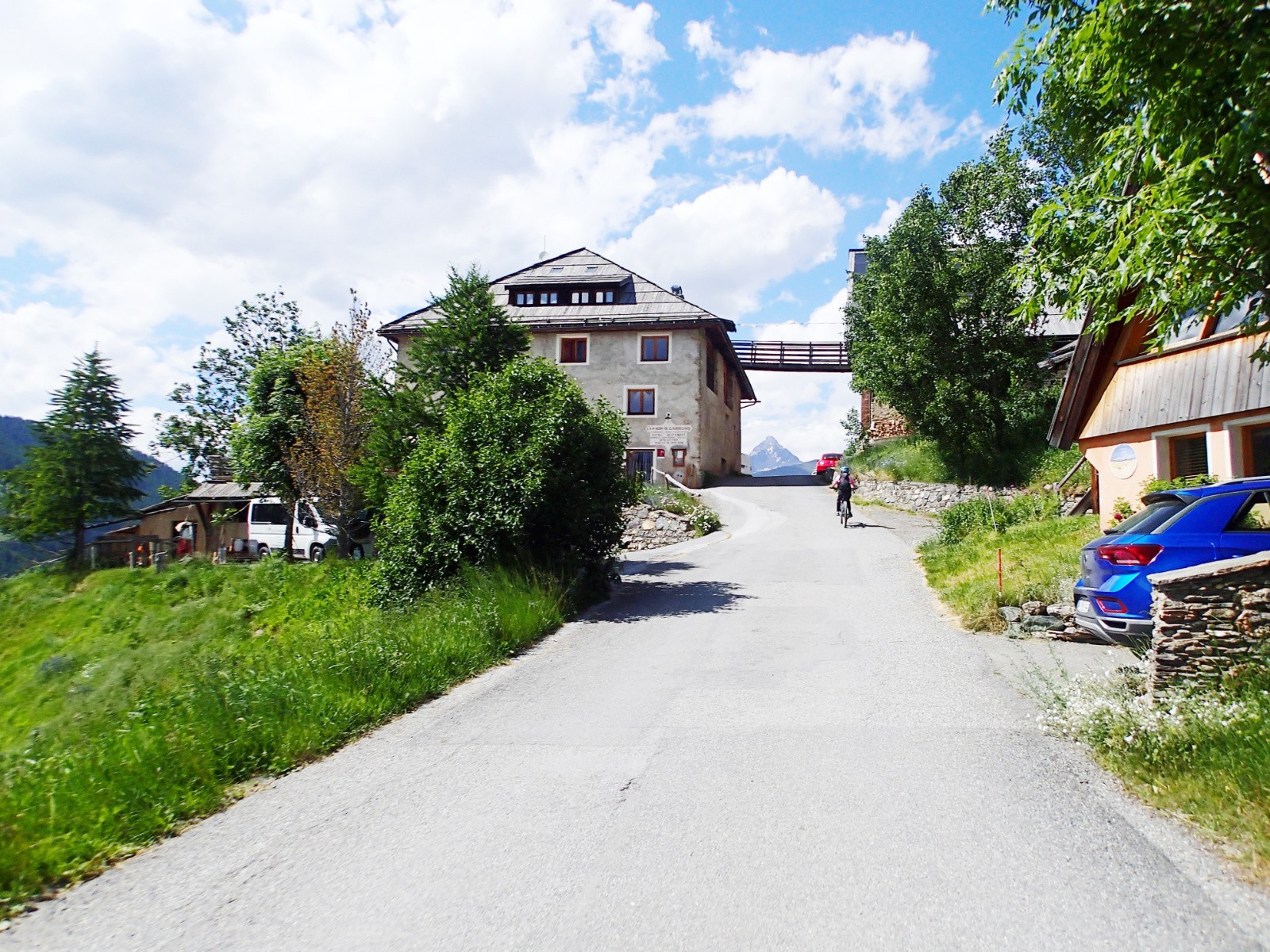 Arrivée au gîte de la Maison de Gaudissard !