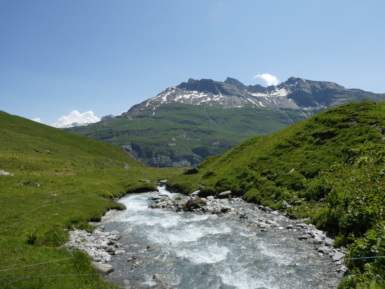 Torrent du Vallon, vue Avale