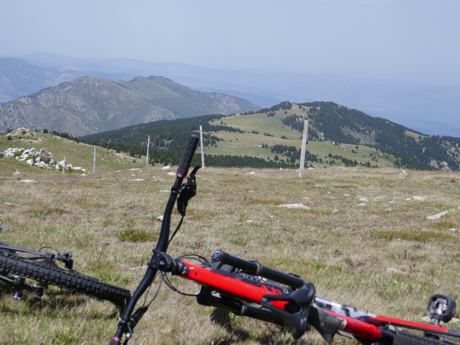 Sieste avec l'itinéraire de descente en vue 