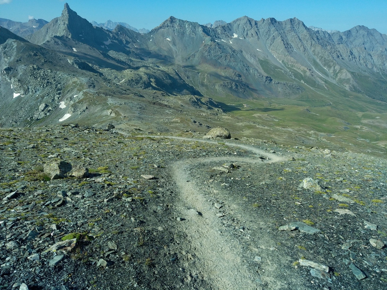  Descente du pic vers le col de st Veran 