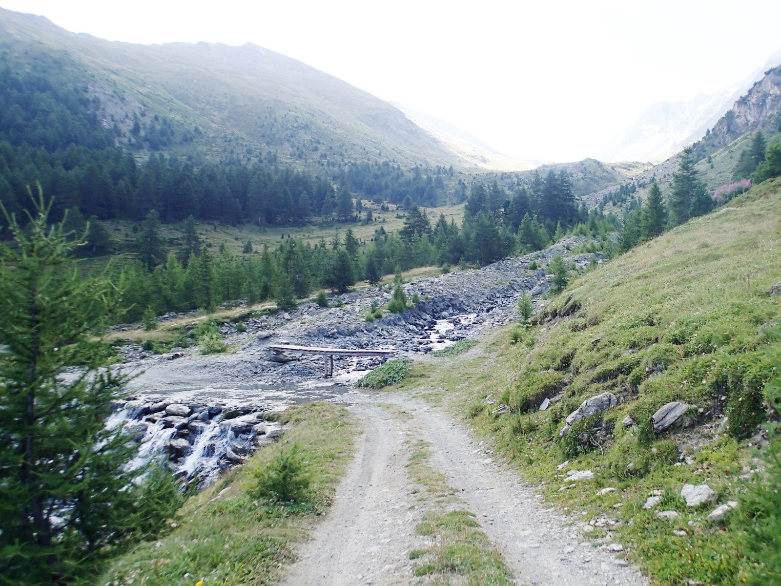 L'arrivée dans le vallon de Bramanette...