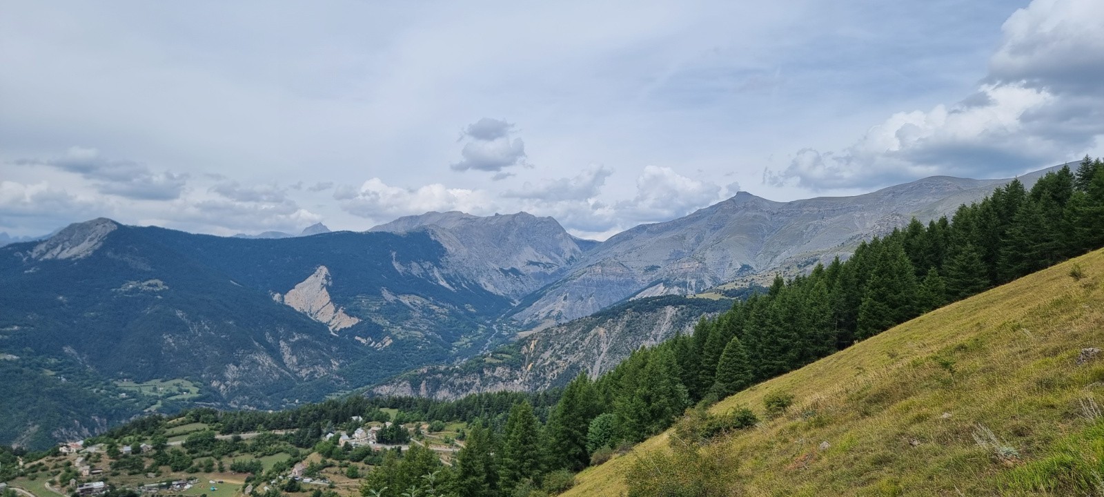 Vue sur le parcours du jour 