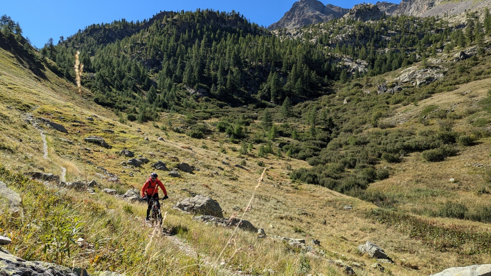 Descente nord du Scolettas 