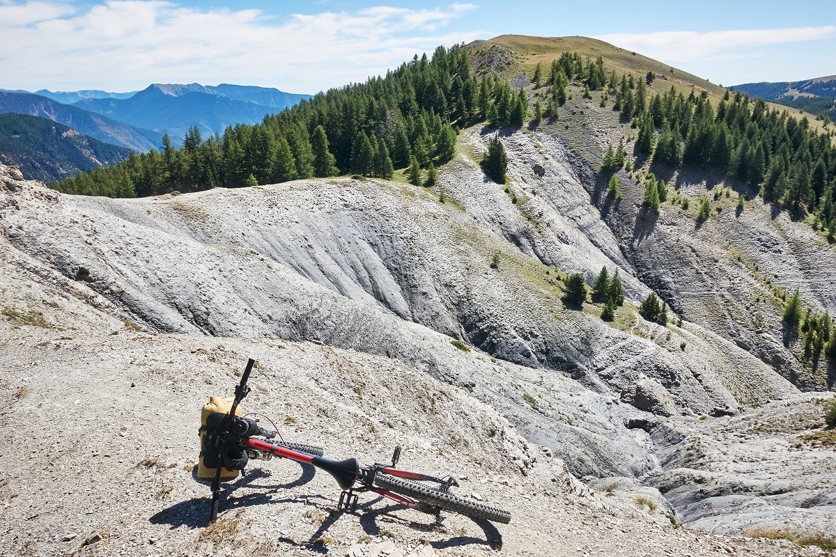 De belles marnes avant d'arriver au mont Brussière