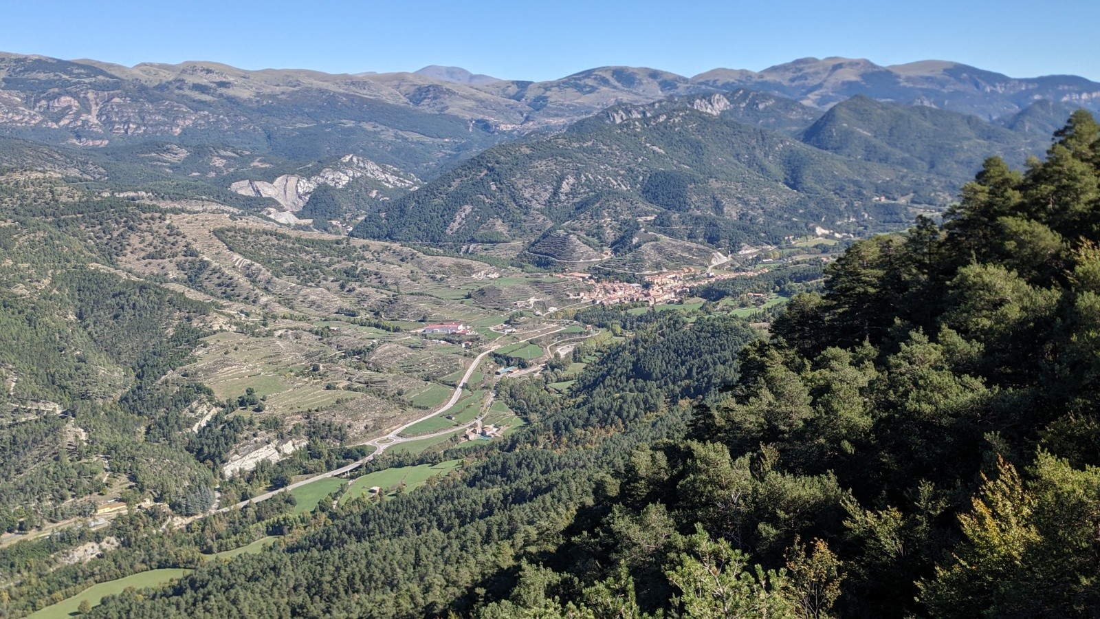 la Pobla de Lillet depuis le mirador