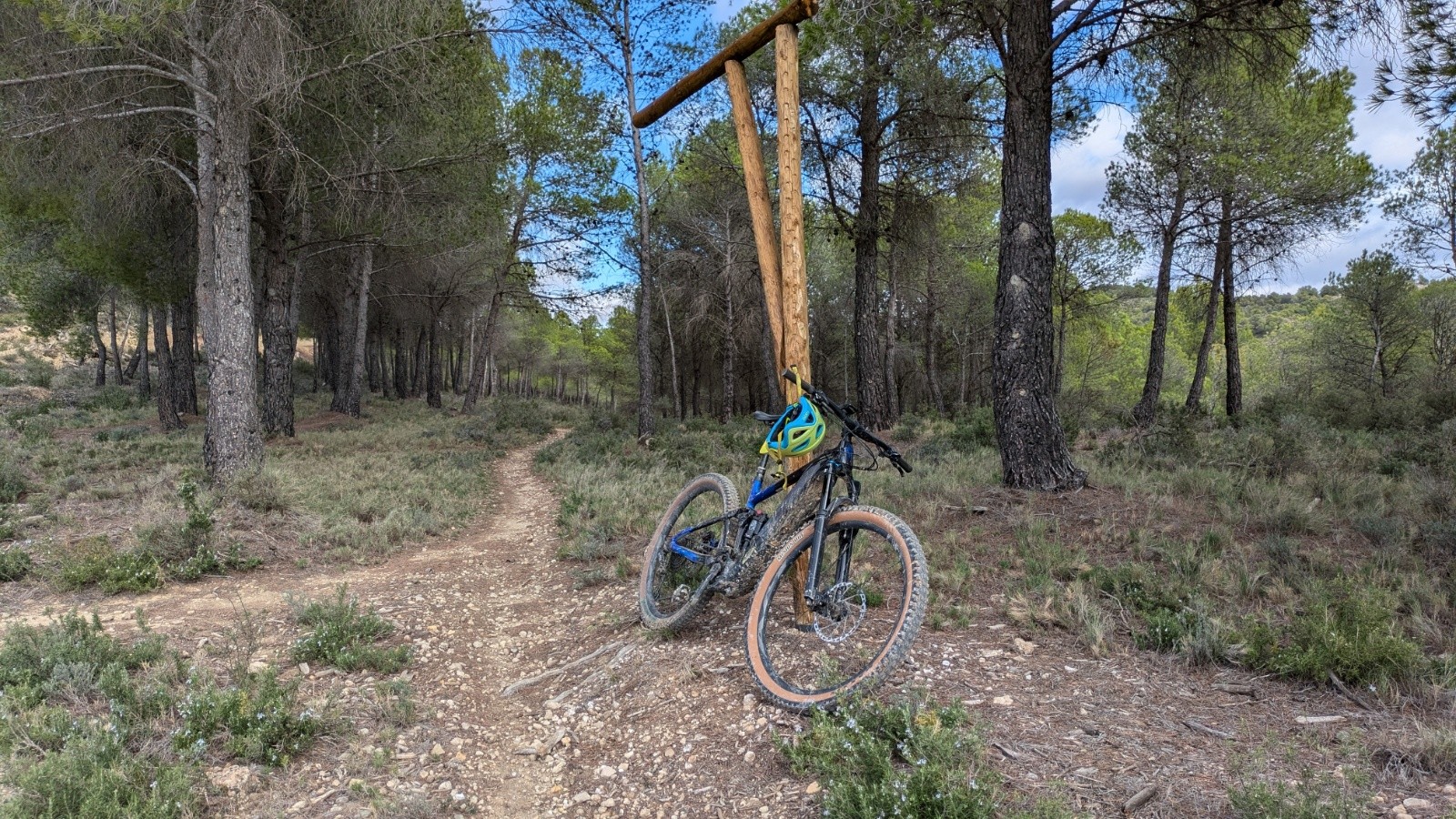 Sortie sur piste après  10km de monotraces