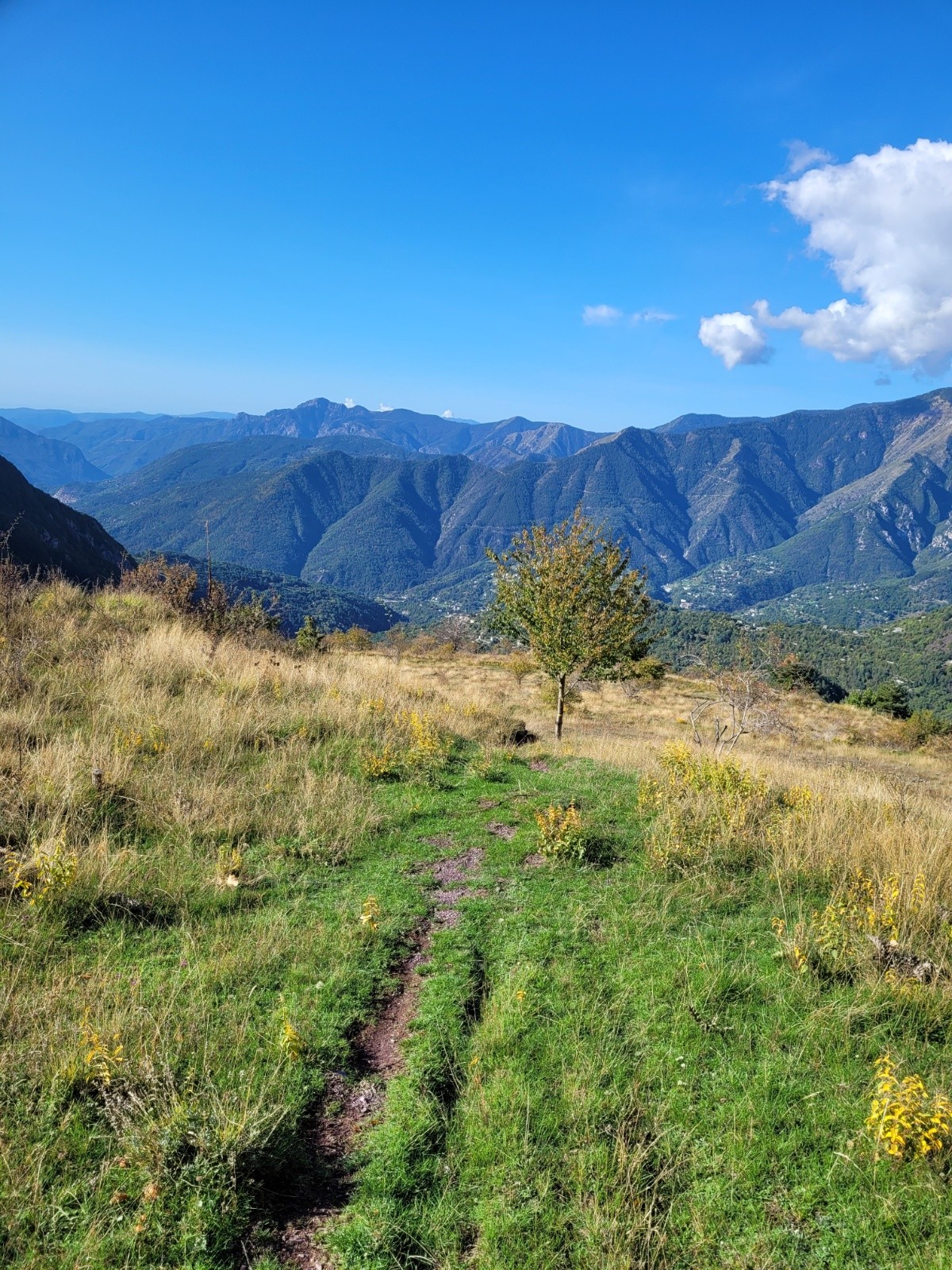 dans la descente vers la Croix 