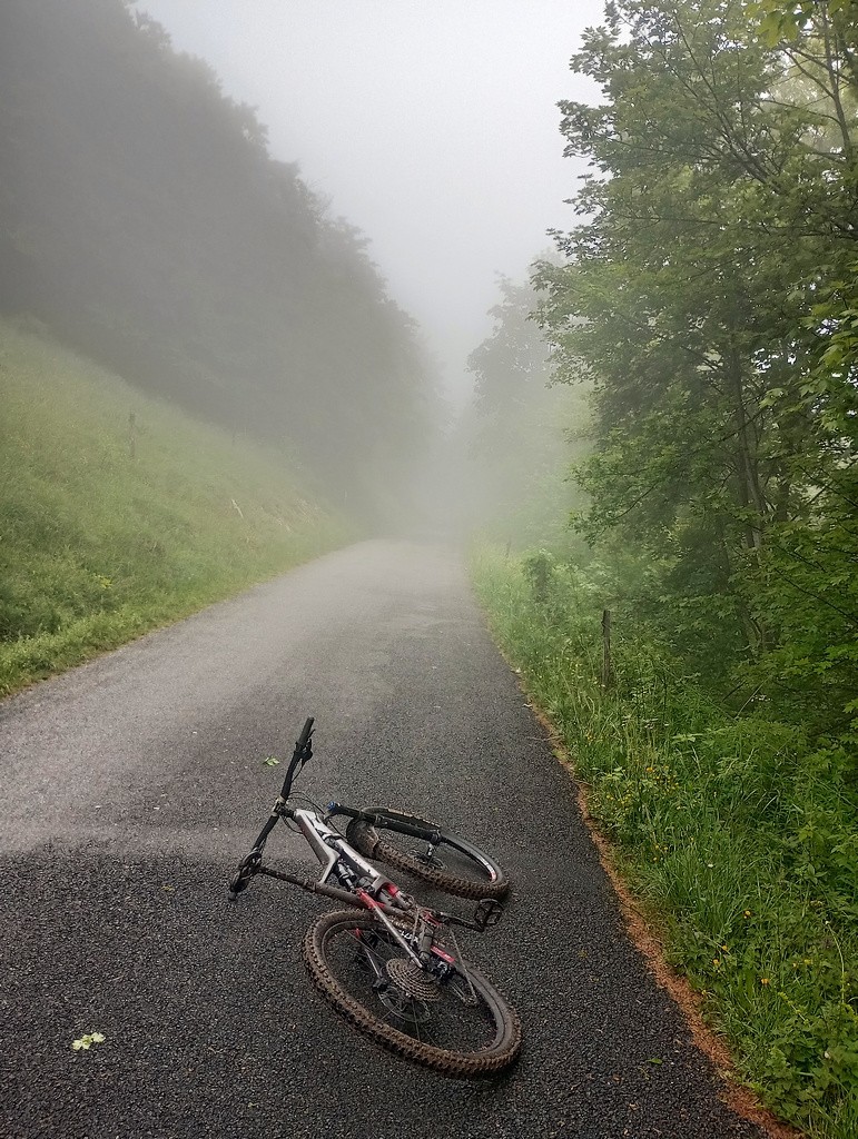 #7 Ambiance brouillard vers la partie sommitale Ambiance brouillard vers la partie sommitale