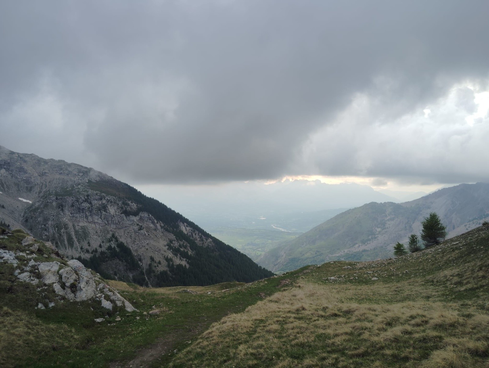 #5 depuis le col de la Pourrachière (E) vue sur Gap depuis le col de la Pourrachière (E) vue sur Gap