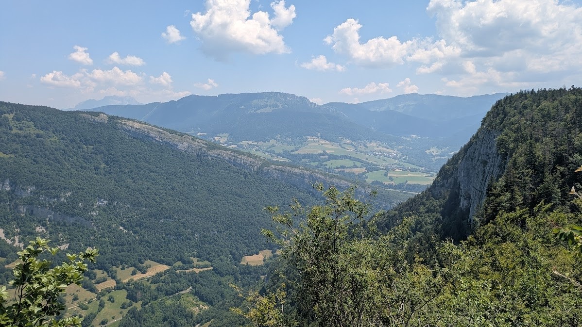 depuis la crête montagne de Bange