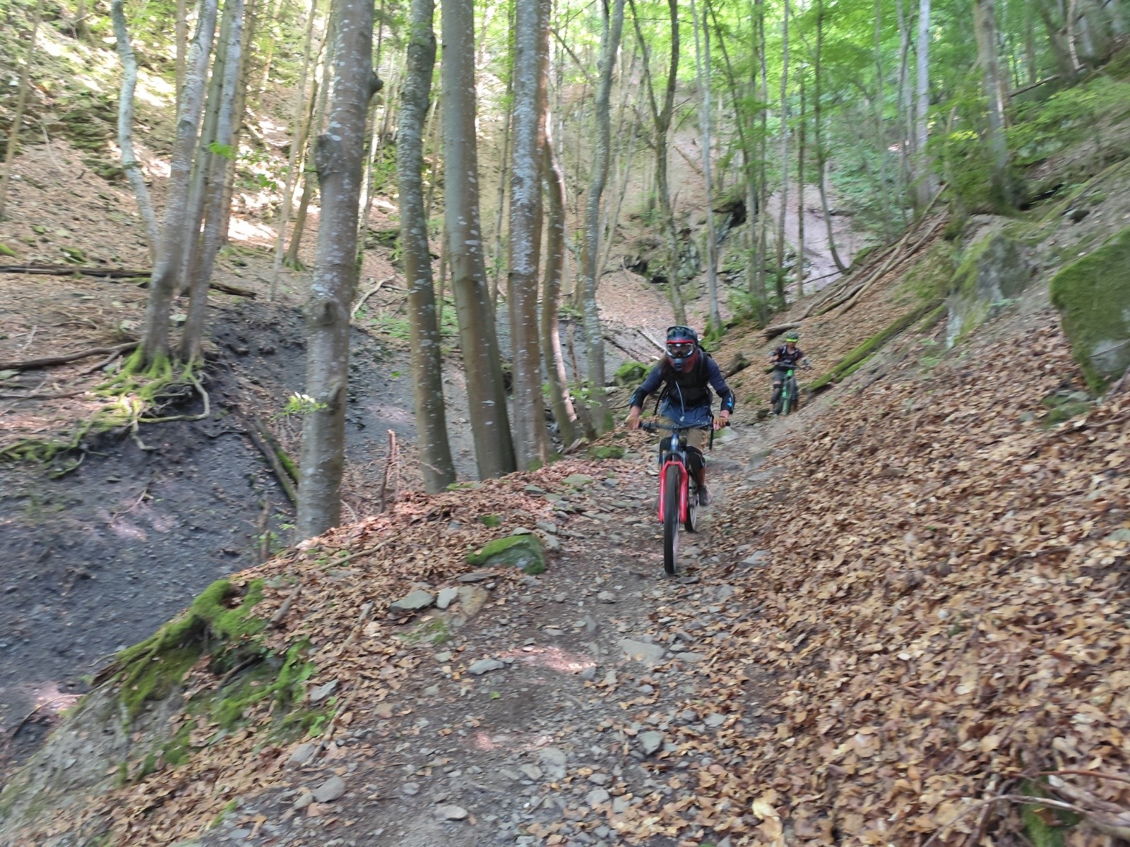 Descente finale de l' enduros vers Séchilienne 