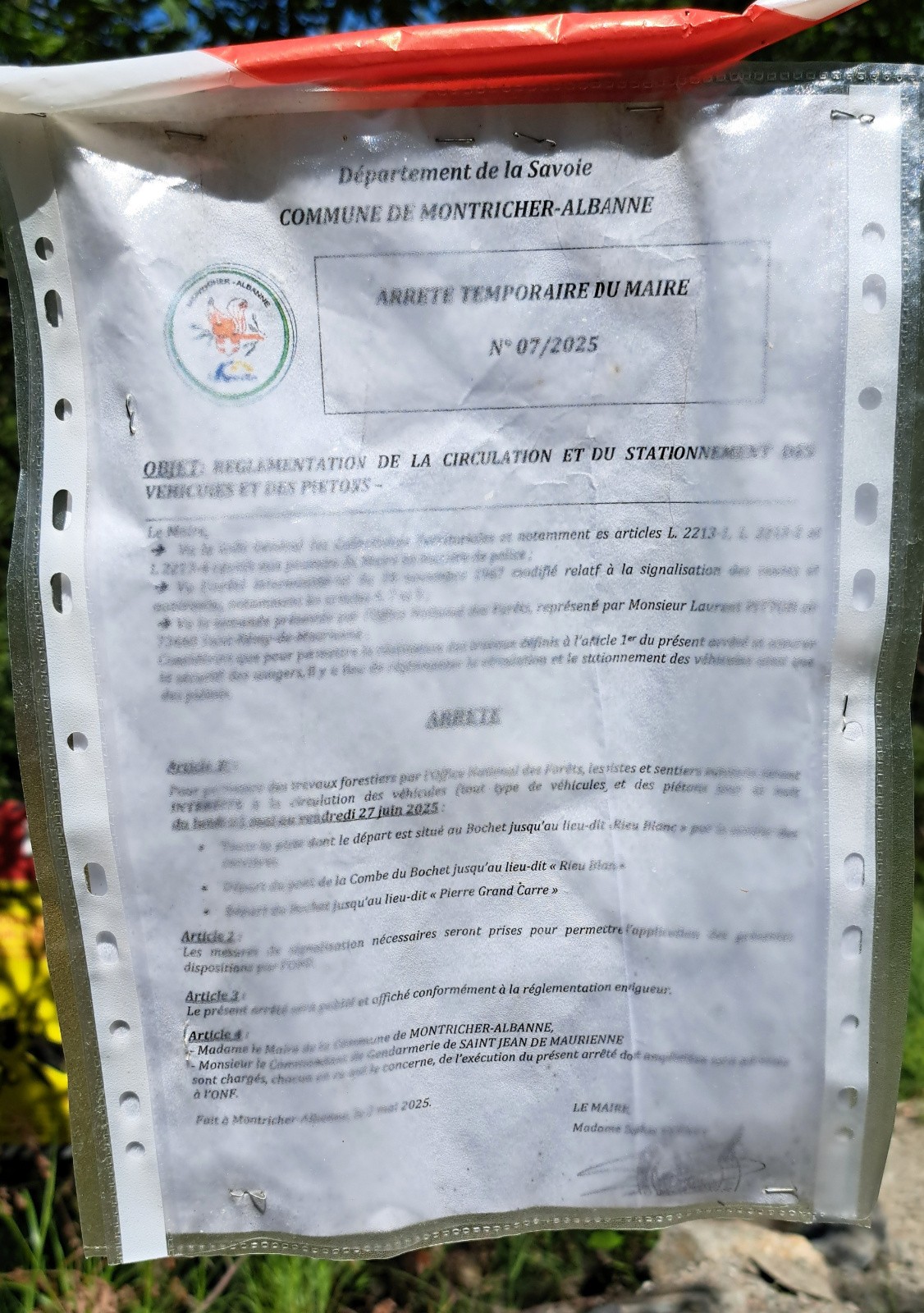#5 Interdiction Sentiers des Carrières (L Interdiction Sentiers des Carrières (L'Oula)