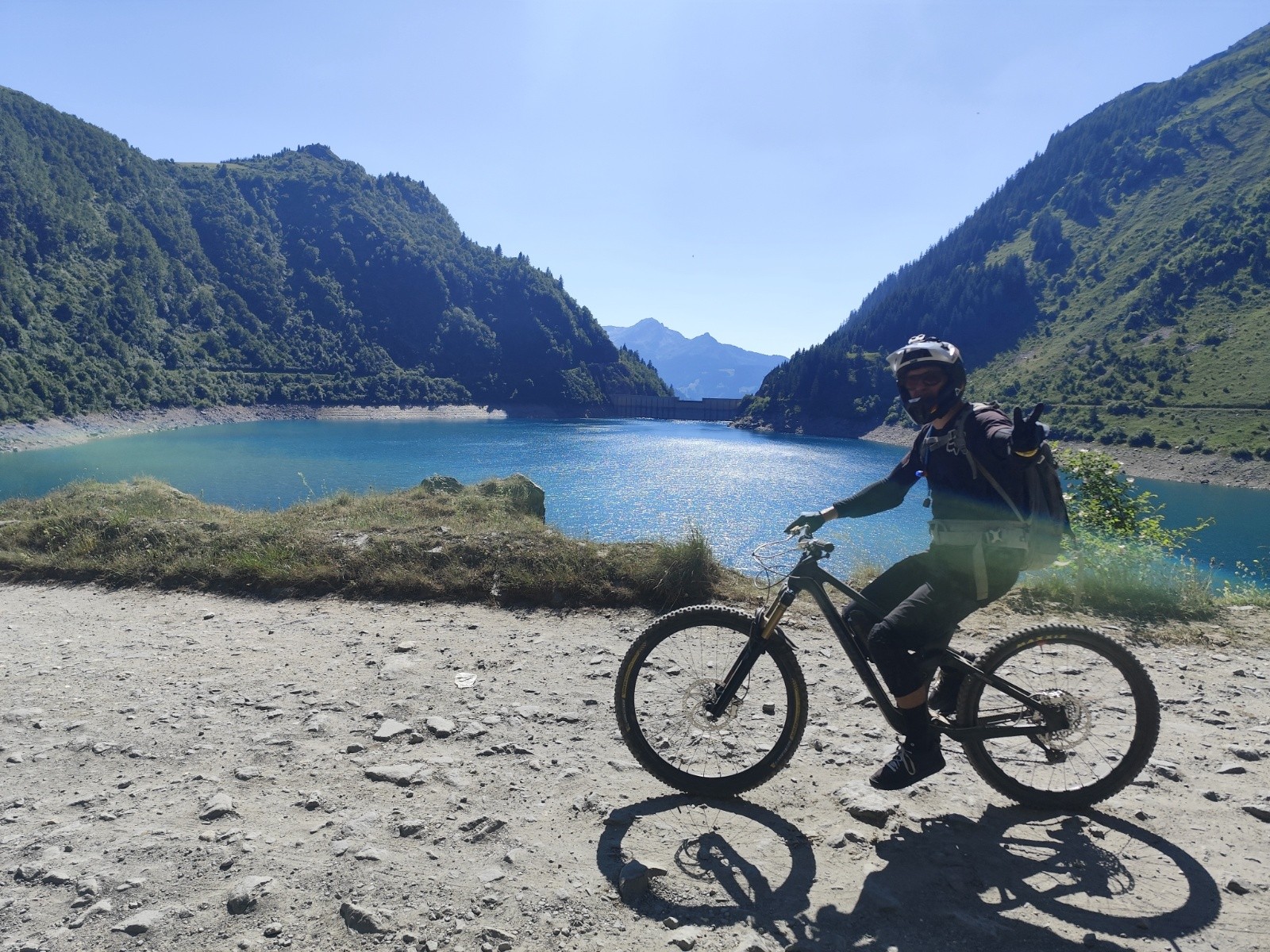 Passage au lac de la Gittaz 