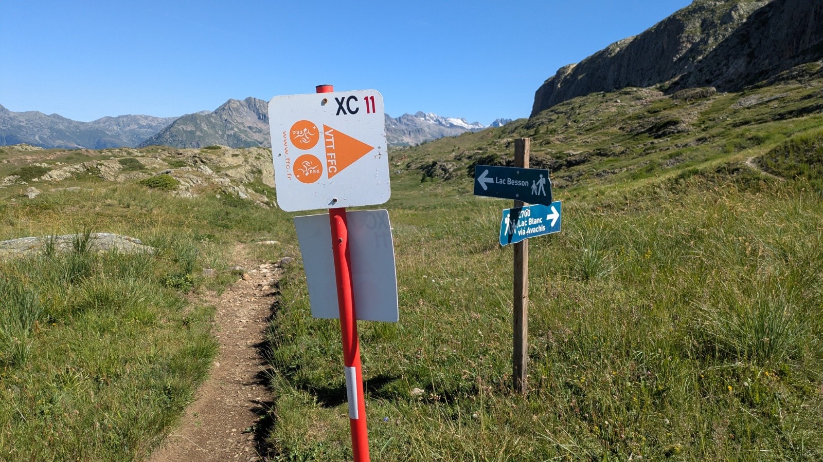 fin du sentier 2100m (ou début suivant le sens)