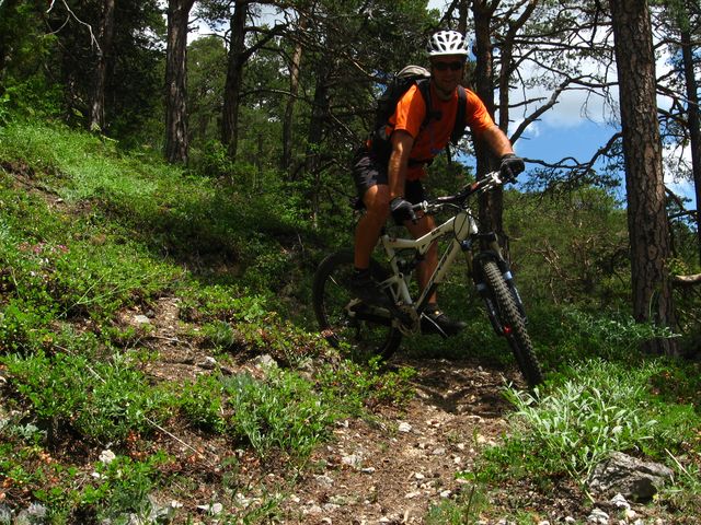 excellent ! : cette descente depuis le rocher diseur !