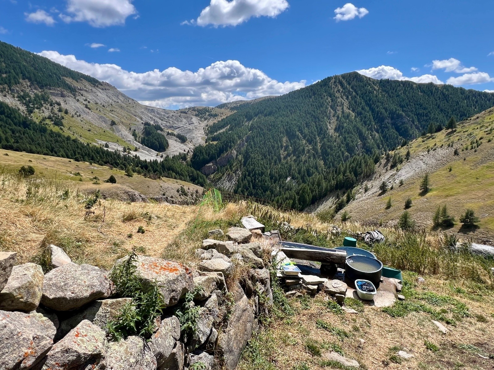 Depuis la cabane de Chalufy occupée