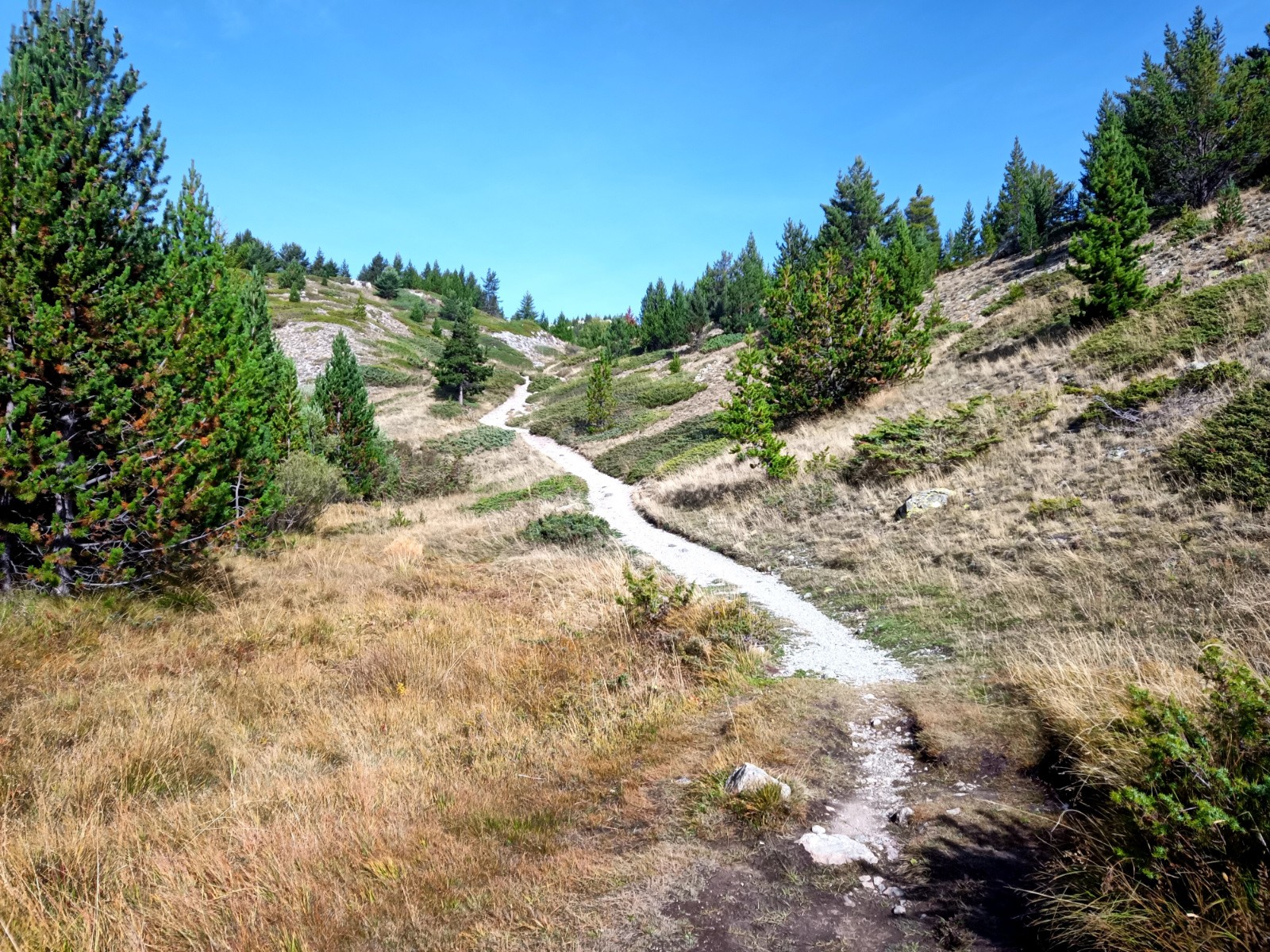 La montée au dessus de Cervières 