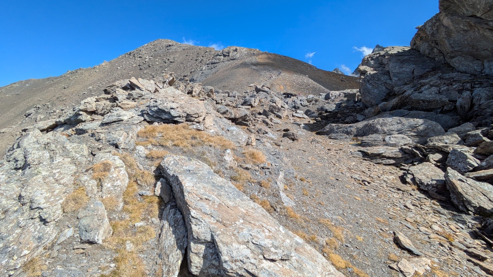Sommet vu du col