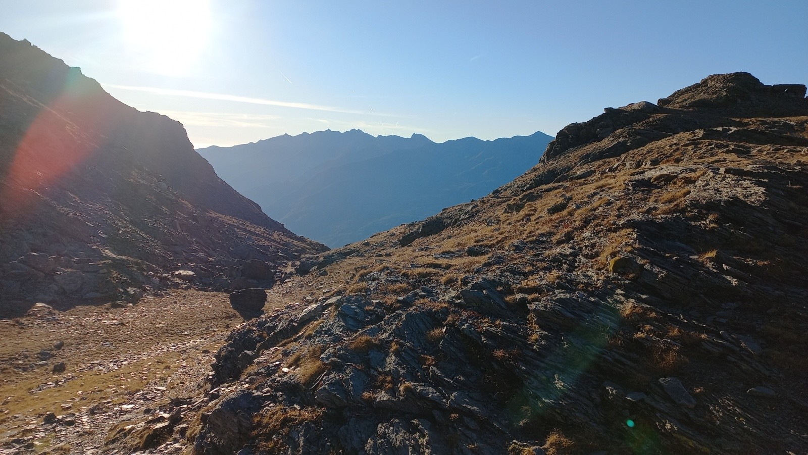 Vue depuis le Col Clapier sur le versant sud