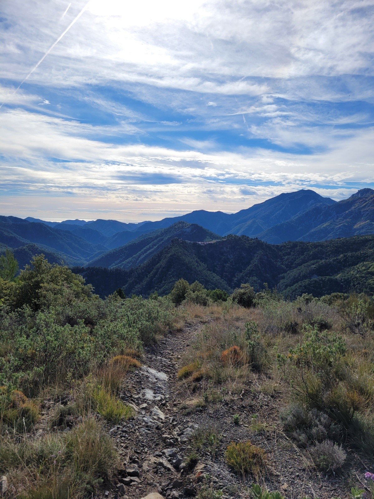 #6 la Crinale : descente coté sud   la Crinale : descente coté sud