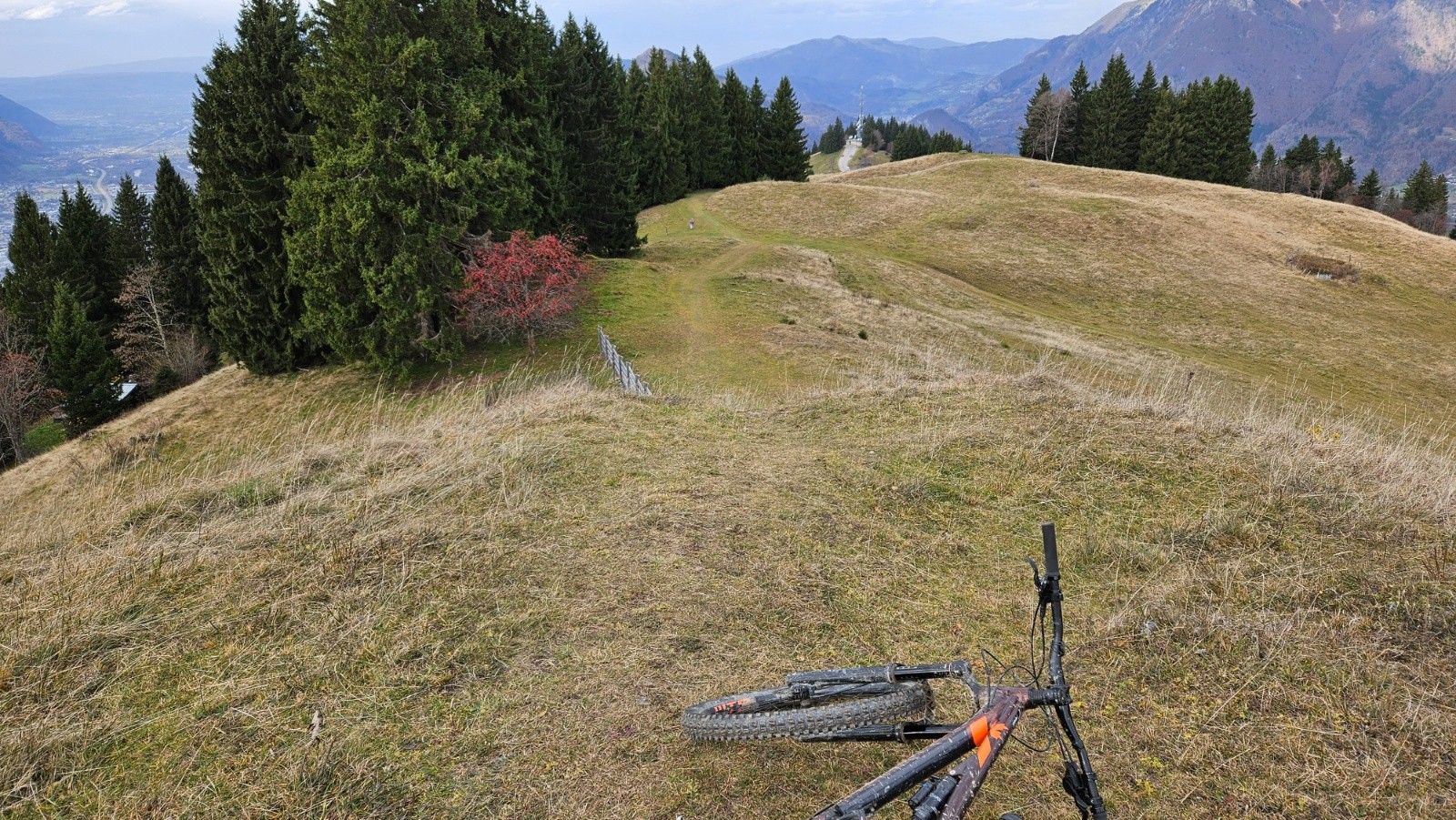 Vue sur les pistes de ski de fond d’Agy.