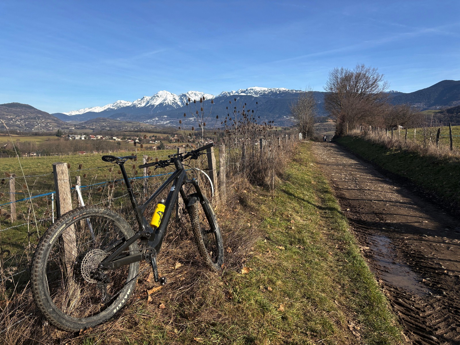Vue vers Belledonne depuis Champagnier...
