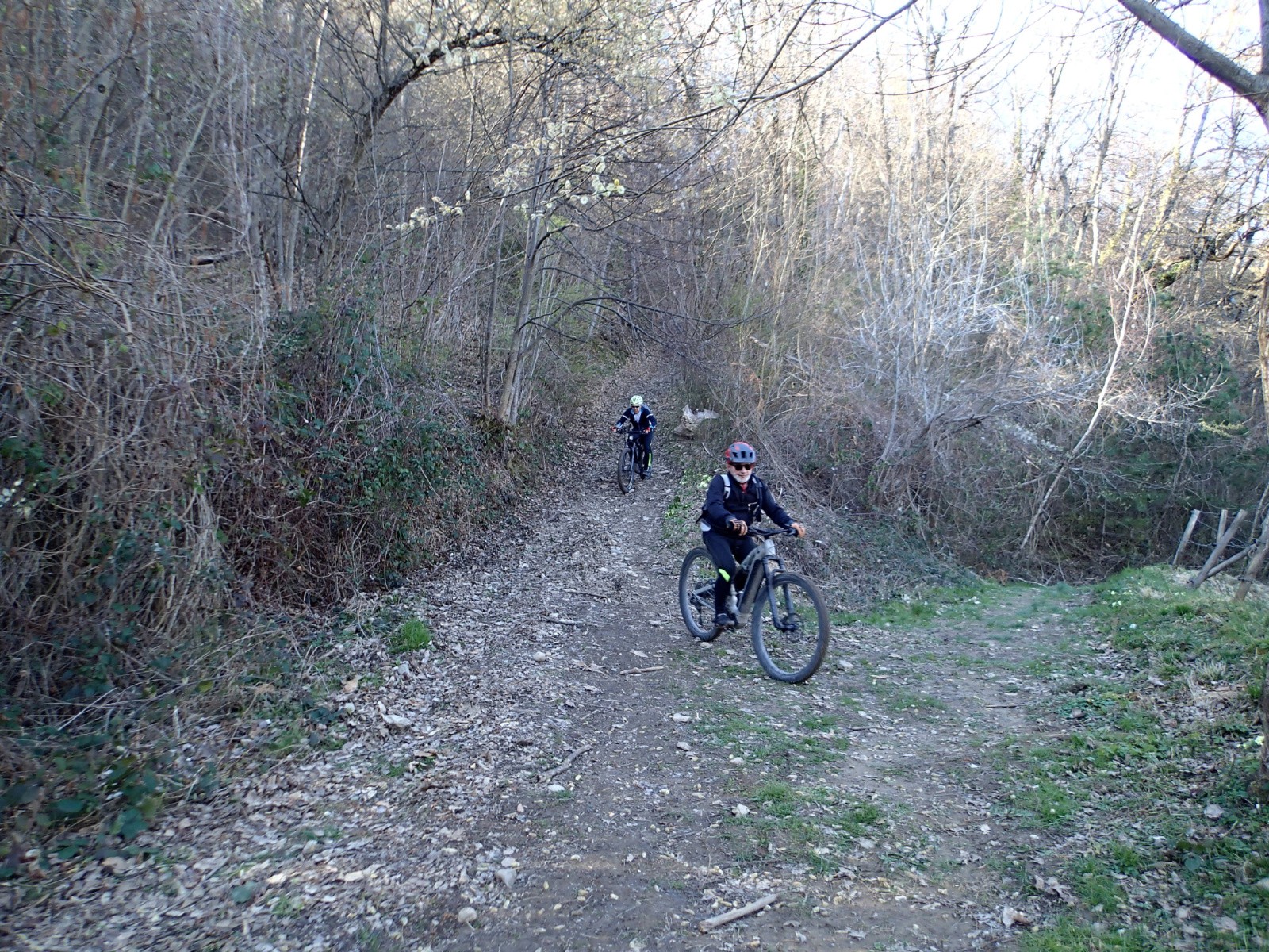 La piste vers Villeneuve...