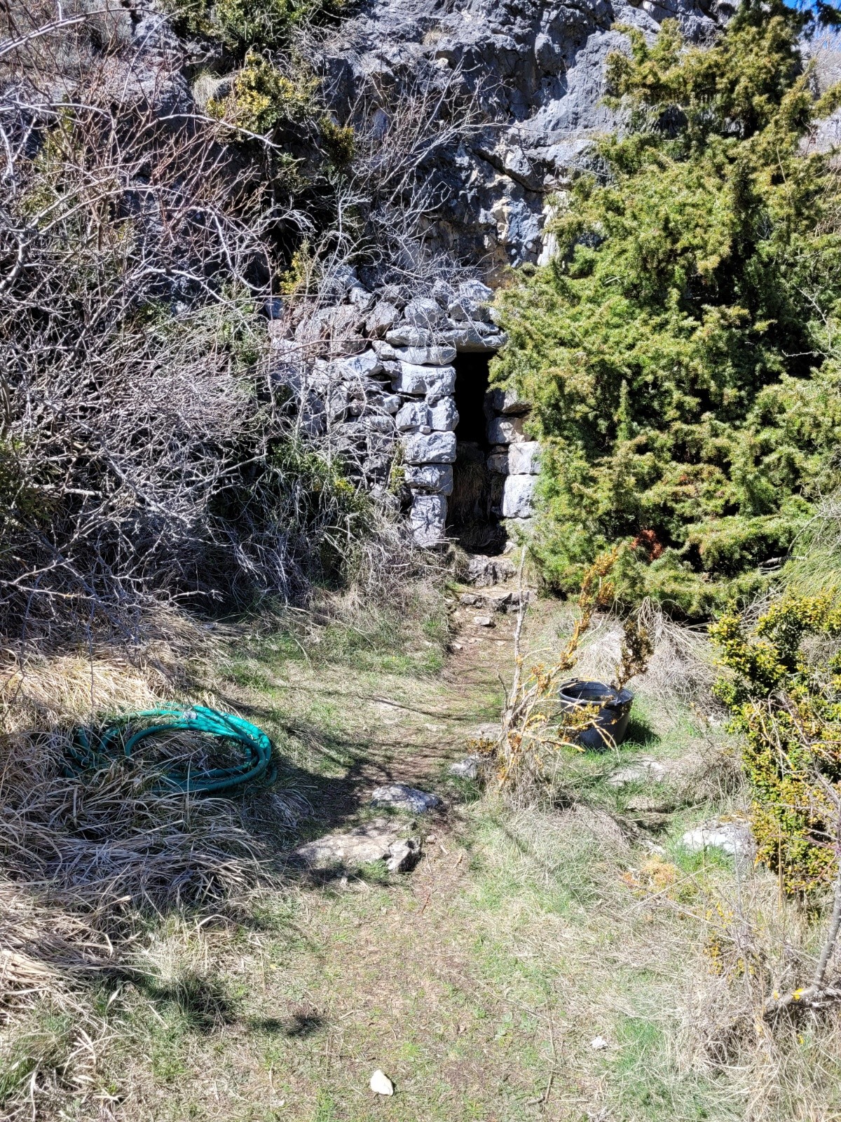 Une source dans la descente.&nbsp;