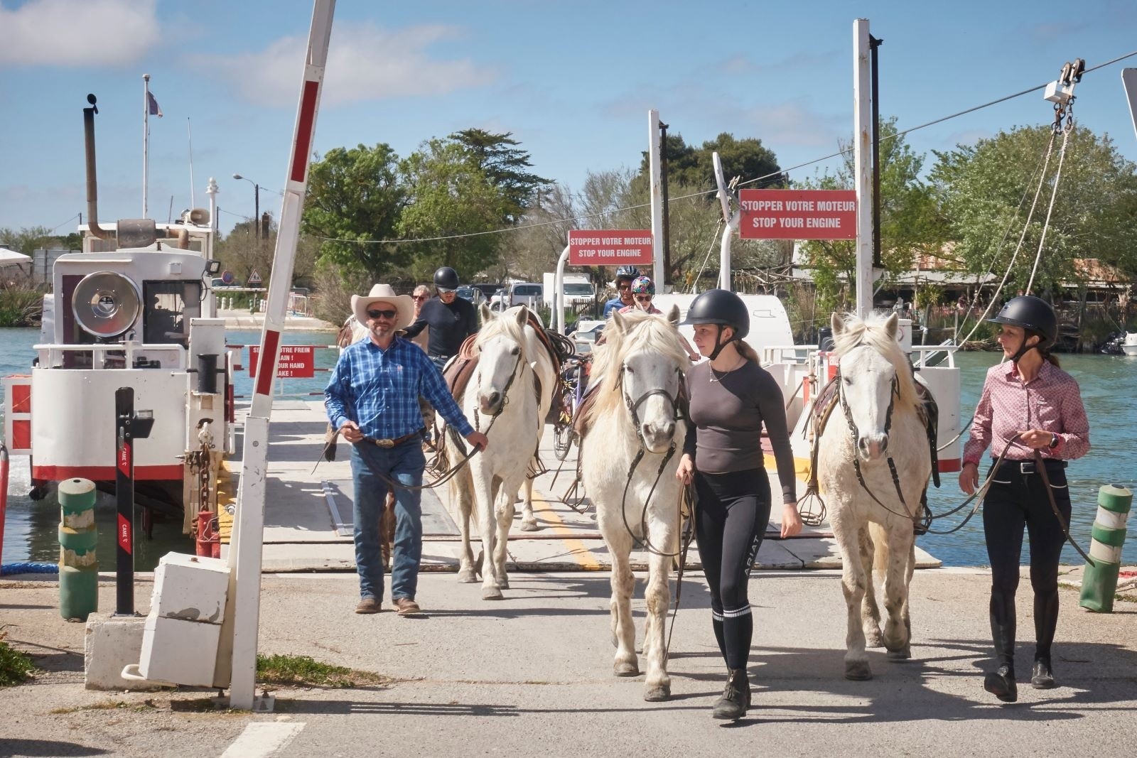 Le Sauvage. Ici, même les chevaux passent le bac !